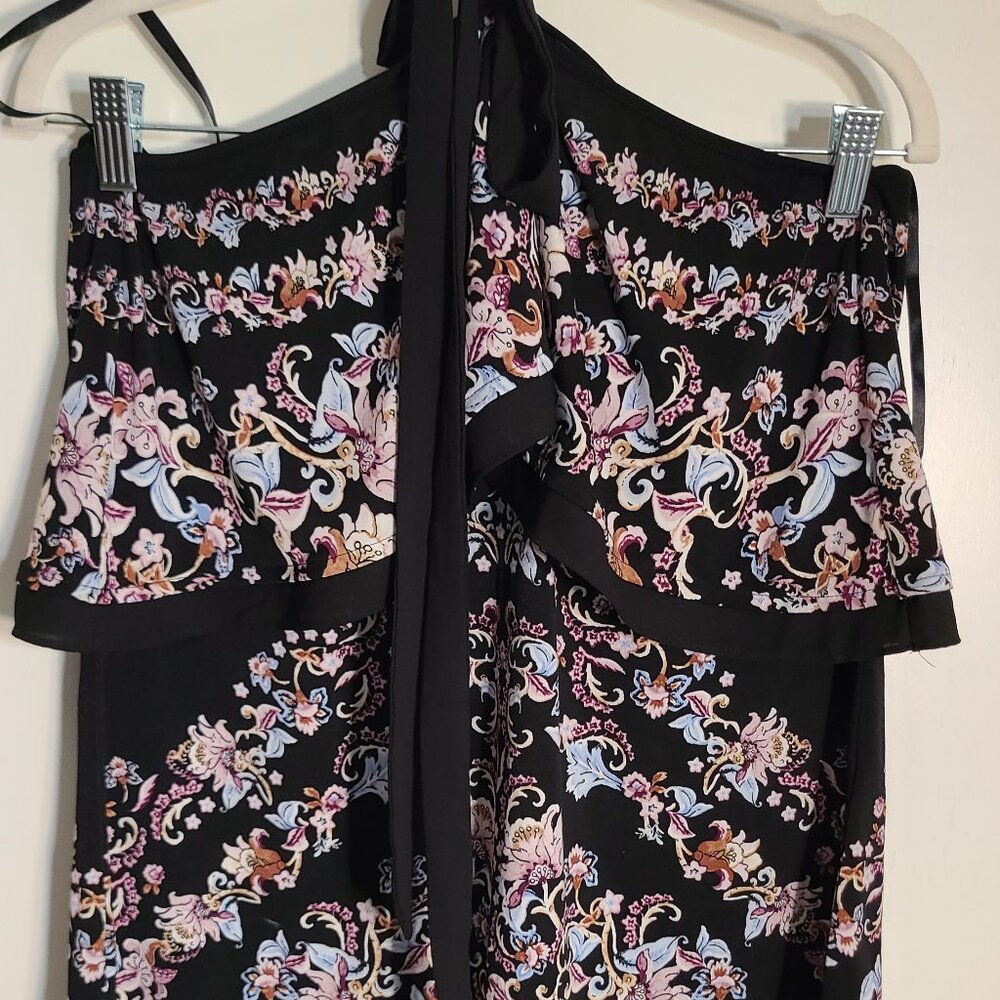 WHBM Halter Floral Print Top